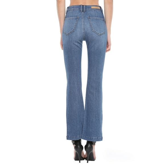 NWT Cello Women's High Rise Flare Stretch Skinny Jeans 1 3 5 7 11 - Picture 3 of 6